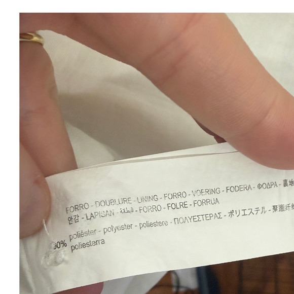 ZARA White Shirt Dress Button Front Elastic Waist Short Sleeve XL Casual Minimal - Picture 4 of 8